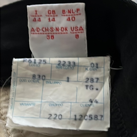 Belfe‎ & Belfe Vintage black wool blend stirrup ski pants made in Italy Sz 8 - Picture 9 of 13